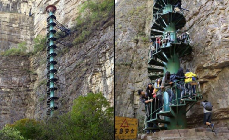 Spiral Staircase in Taihang Mountains