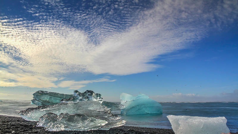 jokulsarlon beach iceland