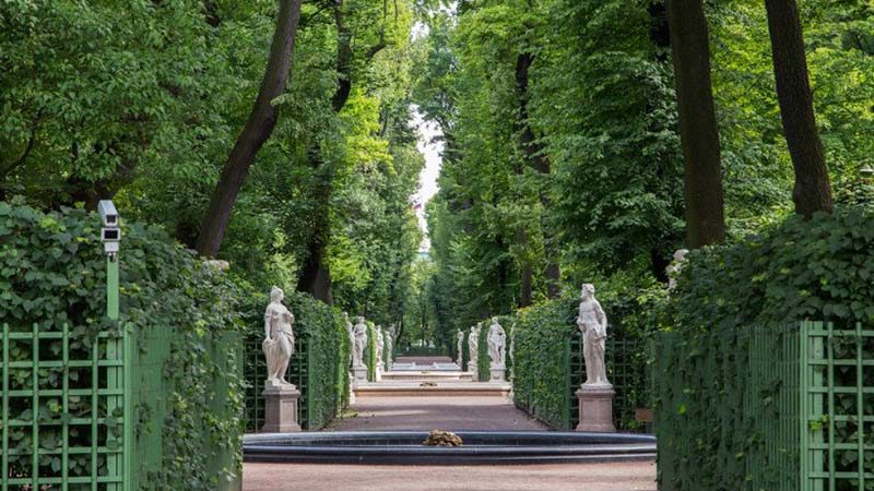 the summer garden st petersburg russia