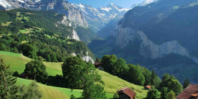 View down the valley 2 (Wengen, Switzerland)