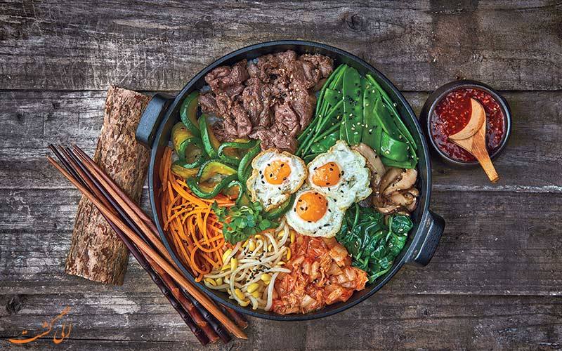 غذای Bibimbap