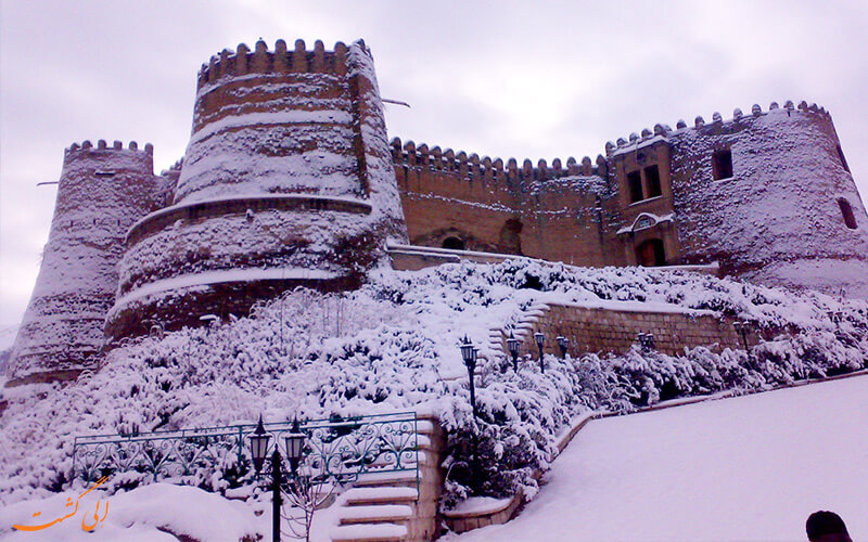 ارگ بم در زمستان