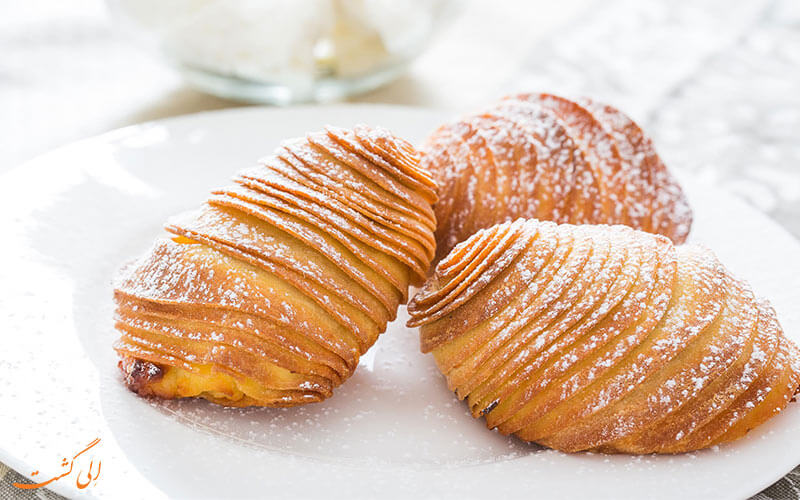 شیرینی sfogliatella در ناپل