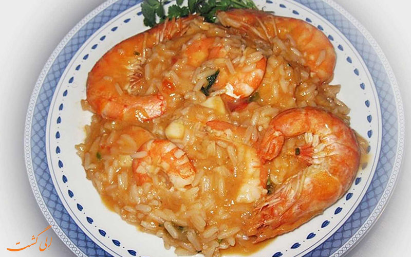 غذای Arroz de Tamboril