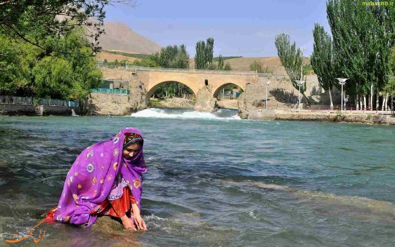 نمایی زیبا از پل زمان خان