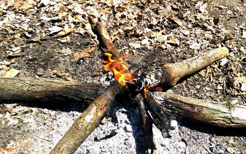 مدل ستاره ای برای آتش درست کردن