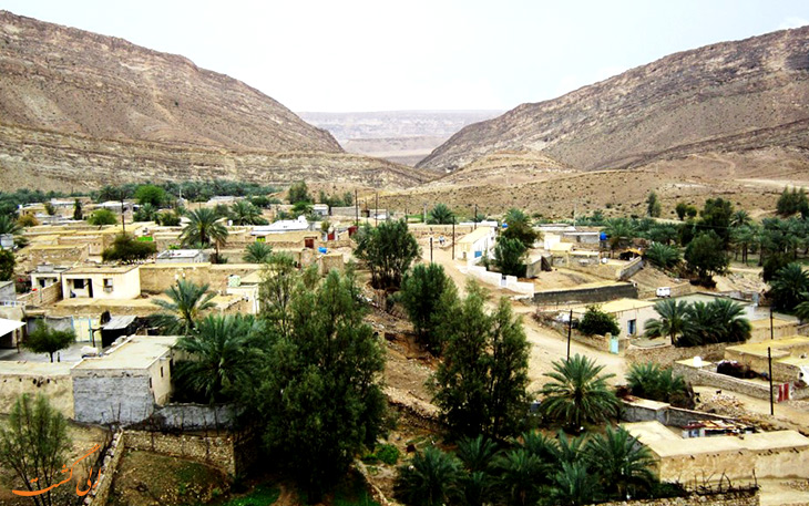 نمایی از روستای بناب در هرمزگان