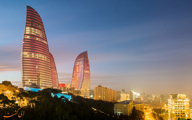 برج های شعله باکو | Flame Towers in Baku