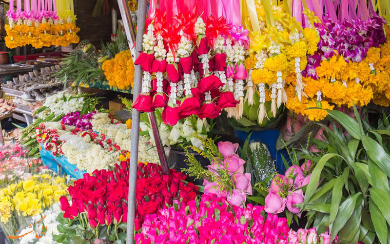 بازار گل بانکوک و تماشای مناظر رنگارنگ شهر