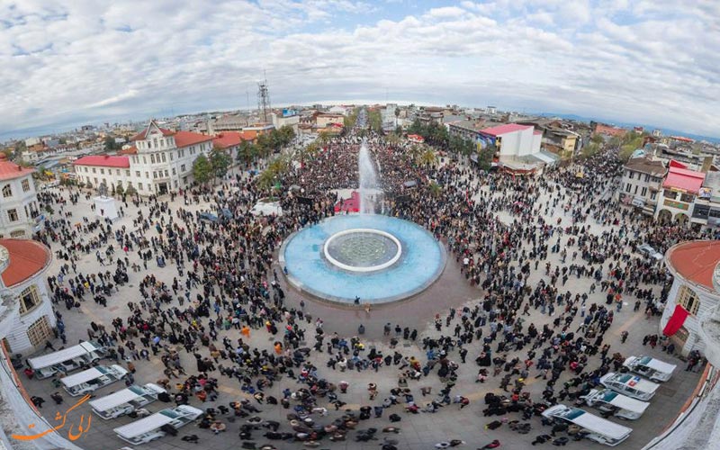 تصویر پاناروما میدان شهرداری رشت